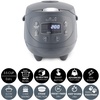 image:imageYum Asia Panda Mini Rice Cooker With Ninja Ceramic Bowl and Advanced Fuzzy Logic 35 cup 063 litre 4 Rice Cooking Functions 4 Multicooker functions Digital LED display  120VCobalt Grey