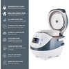 image:imageYum Asia Panda Mini Rice Cooker With Ninja Ceramic Bowl and Advanced Fuzzy Logic 35 cup 063 litre 4 Rice Cooking Functions 4 Multicooker functions Digital LED display  120VWhite and Grey