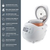 image:imageYum Asia Panda Mini Rice Cooker With Ninja Ceramic Bowl and Advanced Fuzzy Logic 35 cup 063 litre 4 Rice Cooking Functions 4 Multicooker functions Digital LED display  120VArctic White